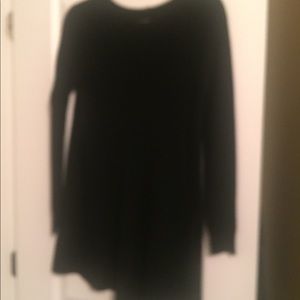 Black ribbed Tunic sweater